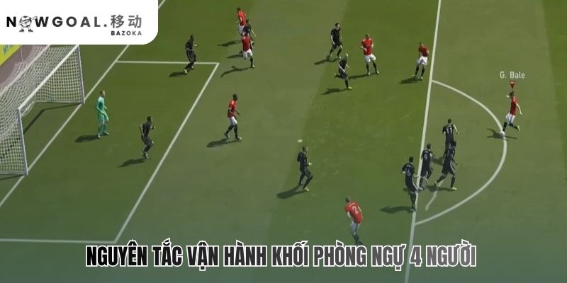 Cách vận hành hàng phòng ngự 4 người hiệu quả đòi hỏi phối hợp kỷ luật